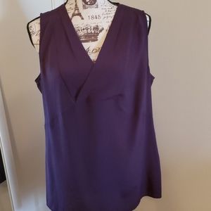 The Limited purple v-neck top, Large